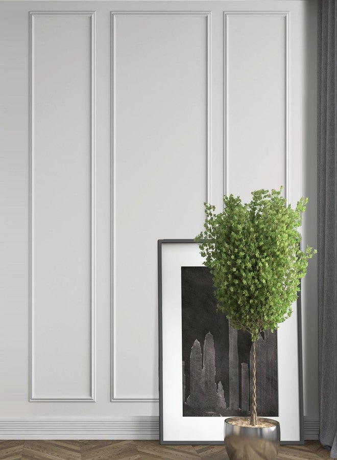 Pangda Peel and Stick Wall Molding Kit, 3D Premade Accent Molding Wainscoting Panel for Interior Wall Moulding Decor, Ready to Assemble Wainscoting Accent Panel(3 Set,24x96 in+48x96 in+24x96 in) - Image 2