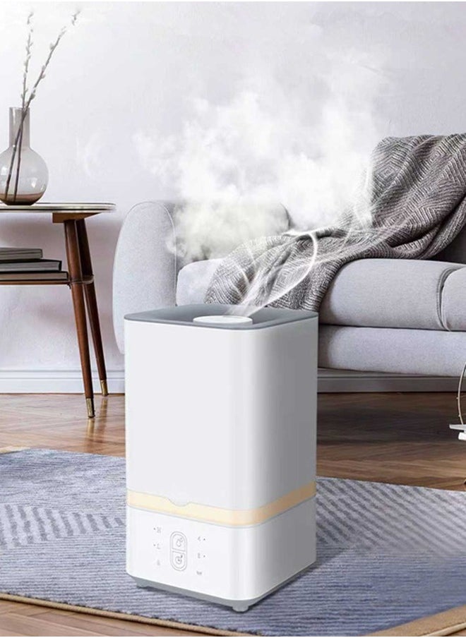 DUKASOU 5L Humidifiers for Bedroom Large Room & Essential Oil Diffuser, Ultrasonic Top Fill Cool Mist Humidifiers for Baby, with Timer and Night Light, Smart Humidistat Control, Quiet, White  - Image 2