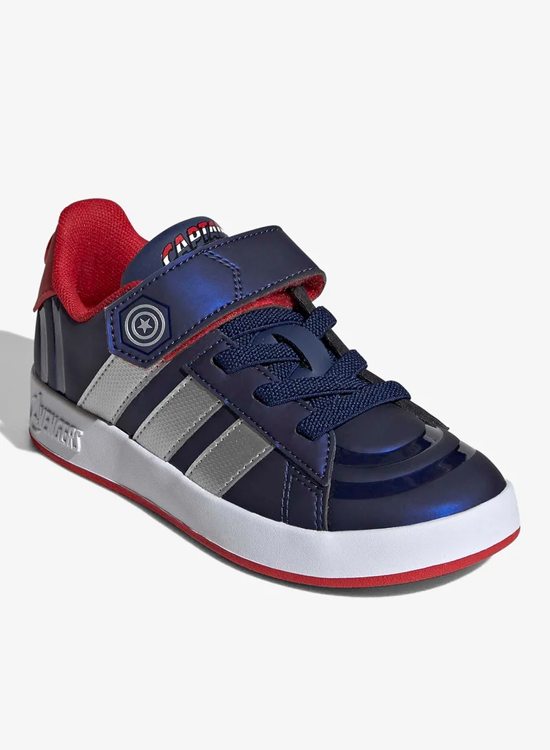 Adidas DKBLUE/MSILVE/BETSCA Kids Grand Court Capt America El  | Best Price UAE