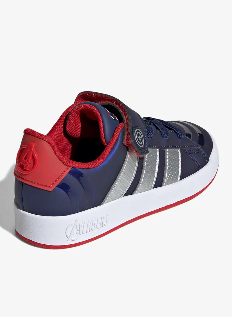 Adidas DKBLUE/MSILVE/BETSCA Kids Grand Court Capt America El  | Best Price UAE