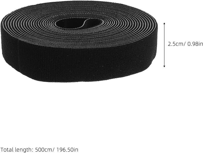 3 Rolls Hook and Loop Patch 16.4ft x 1in, Fastener Tape for Electric Wires & Data Cable Organization, Length Flexible Solution for Supporting Plants, Vines, Flowers - Image 2