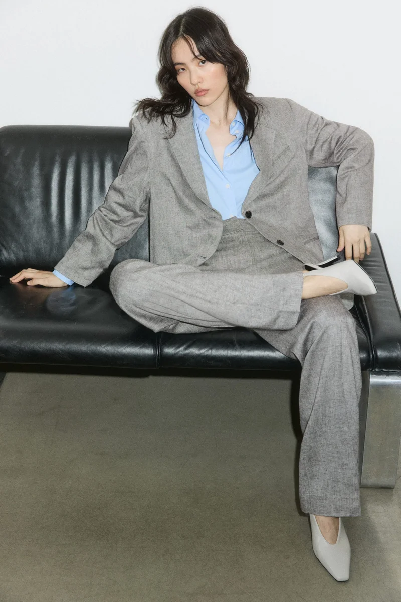 H&M Linen-blend blazer