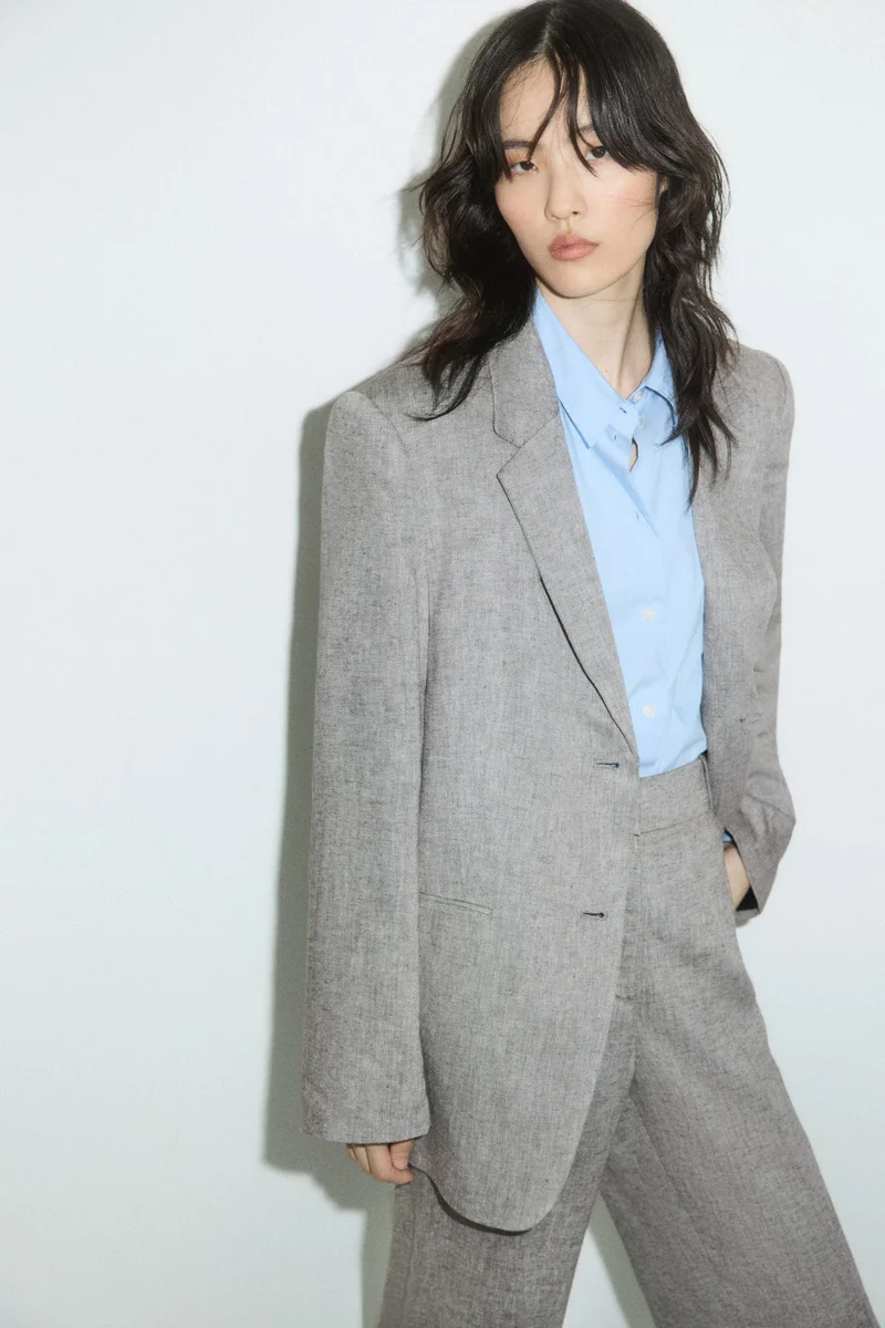 H&M Linen-blend blazer