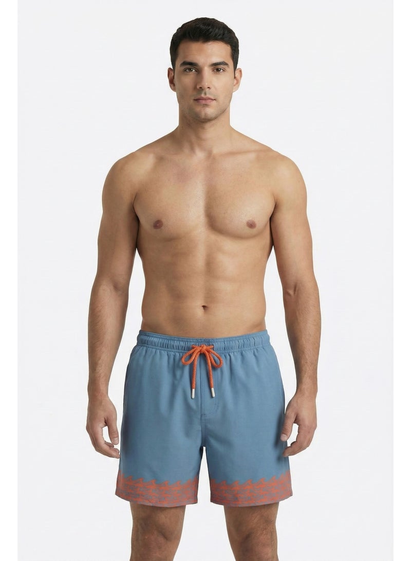 Cetus Board Short Wave (Teal/Orange) - Image 4