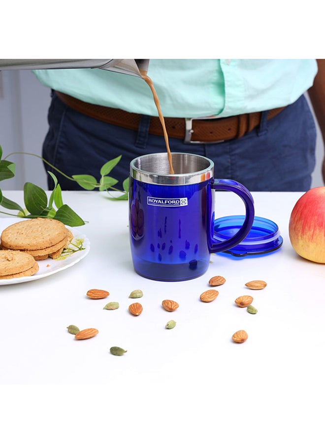 Royalford Double Wall Travel Mug 400Ml Ss Inner Pot Hot Cold Assorted Colour - Image 3