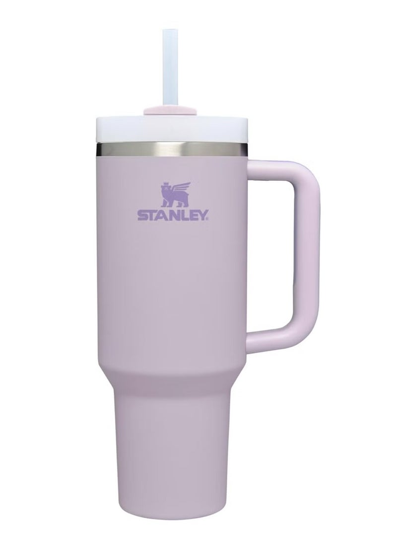 Stanley Quencher H2.0 40 oz Stainless Steel Tumbler with Lid and Straw - Vacuum Insulated, Leak-Proof Design for Cold Beverages, Orchid Color - Image 1