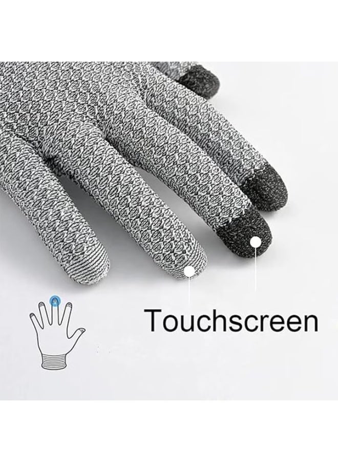 Walpck Cut Resistant Glove, Level 5 Safety Protective Work Gloves Ambidextrous, Stainless Steel Mesh Metal Glove, Upgrade Safety Anti Cutting Hand Gloves, Food Grade Durable Cut Glove for Kitchen Cooking, Stainless Steel Mesh Metal Glove, Butcher Meat Cutting, Oyster Shucking, Garden, Fishing - Image 2