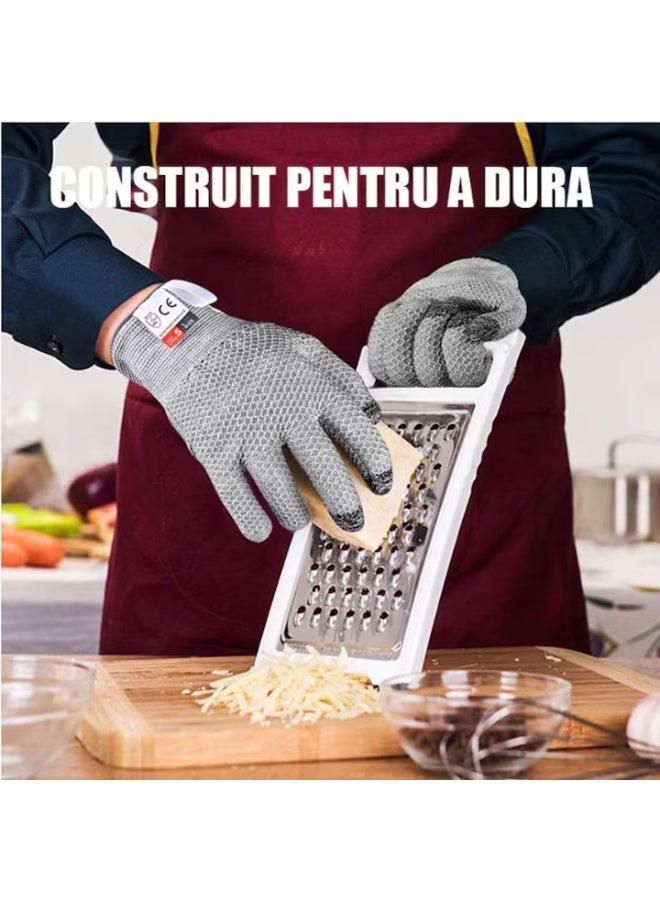 Walpck Cut Resistant Glove, Level 5 Safety Protective Work Gloves Ambidextrous, Stainless Steel Mesh Metal Glove, Upgrade Safety Anti Cutting Hand Gloves, Food Grade Durable Cut Glove for Kitchen Cooking, Stainless Steel Mesh Metal Glove, Butcher Meat Cutting, Oyster Shucking, Garden, Fishing - Image 5