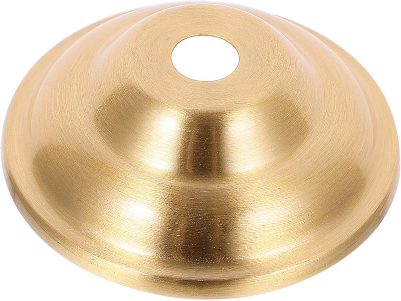 Healifty Brass Ceiling Light Holder Base Retro Metal Lamp Finial for DIY Lighting Compatible Lampshades Easy to Install Light Fixture - Image 1