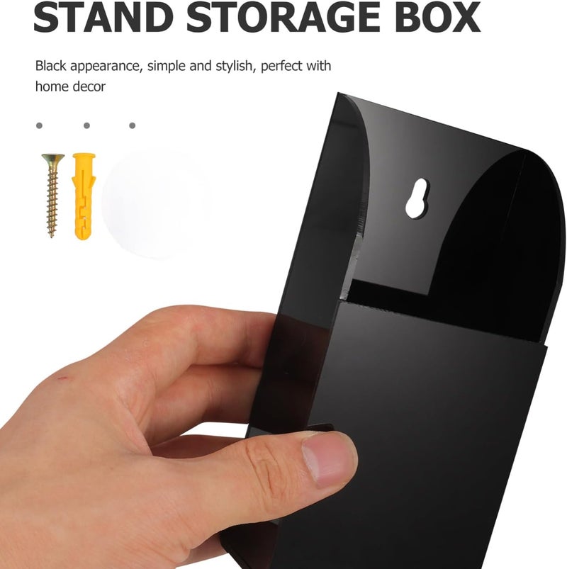 Storage transit efficiency build Wall Remote Storage Holder, Acrylic Remote Holder Wall Mount, Black, 5.59 x 2.83 x 1.65 Inch, Space-Saving Organizer for TV and Remotes Repeated use resistant selected material Medium weight Multi-demand compliant quality All user affordable trusted quality Changing environment compatible Odor free color Global versatile design Long term heavy use compatible Wide use compliant quality Post-order arranged dispatch All user friendly build Labor saving optimized design Batch consistent craftsmanship Multi-price design picks Different assemble options Modern look Multi-use qualified quality Cross-material combo compatible Big & small space compatible Ready goods scheduled ship All need matching options Versatile application Multi-use well-engineered build Global trendy simple build - Image 3