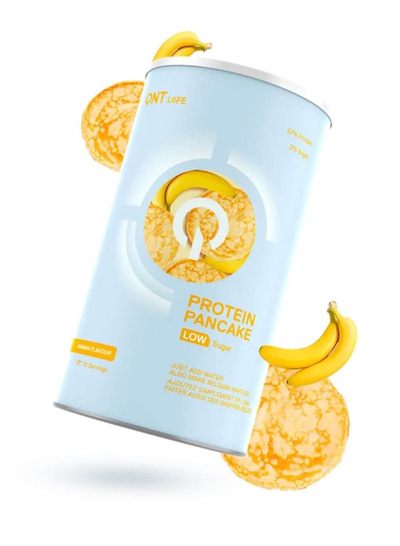 QNT Life, Protein Pancake Low Sugar, Banana, 16 Servings, 500g - Image 1