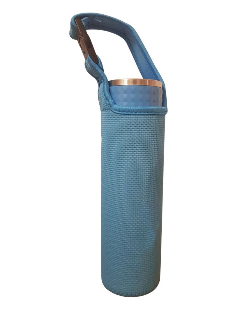 Glass Water Bottle with Neoprene Sleeve - Image 1