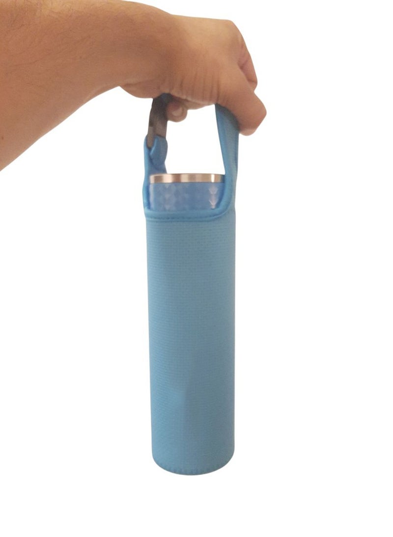 Glass Water Bottle with Neoprene Sleeve - Image 2