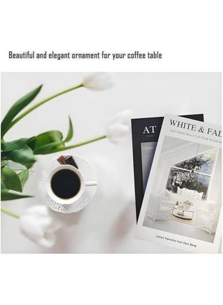4 Pieces Decorative Books for Coffee Table Decor， Stylish Room Decor Aesthetic Faux Books for Home Decor，Stacked Book Decor Bookshelf，Entryway，Console Table，Mantel Decor - view 3