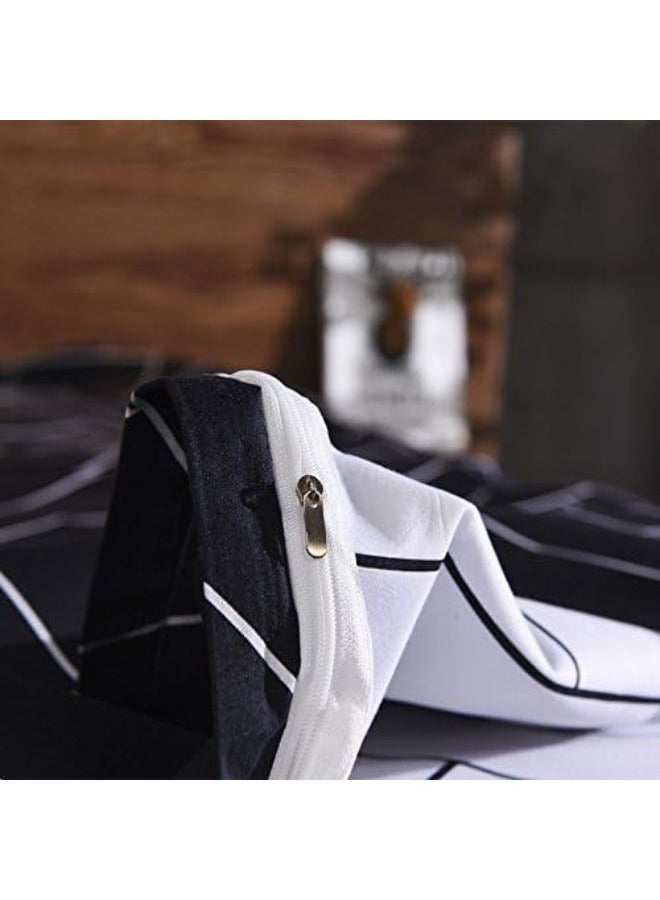 AL RAID Luxury King Size Bedding Set – 6-Piece Microfiber Bed Sheet Set with 1 Duvet Cover 220x240 cm, 1 Fitted Sheet 200x200+25 cm & 4 Soft Pillowcases 50x75 cm – Durable & All-Season Comfort - Image 5