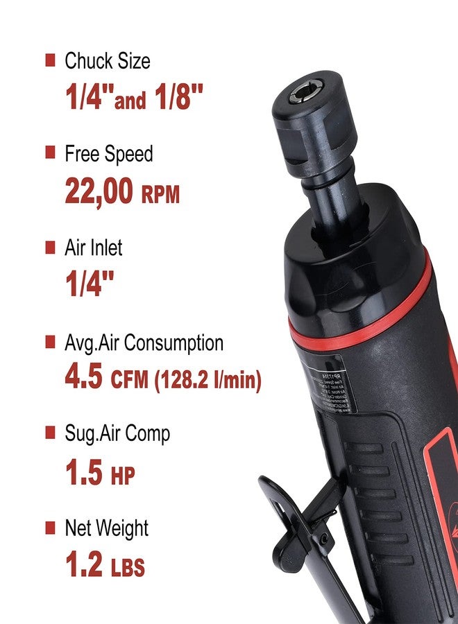 AEROPRO TOOLS 1/4-Inch Mini Air Straight Die Grinder AP17314 with 1/4 collect, 22000 RPM - Image 3