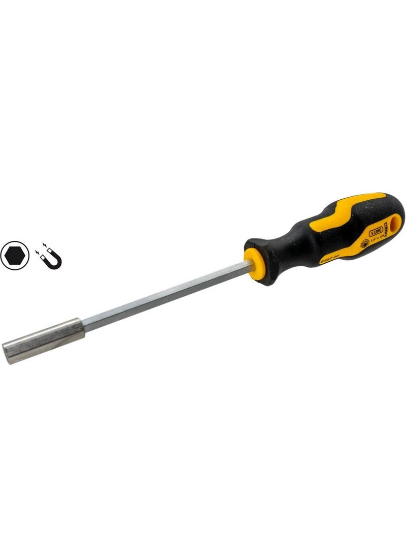 NAREX 836700 S-Line Profi 1/4" Magnetic Bit Holder Screwdriver 125 mm  - Image 1