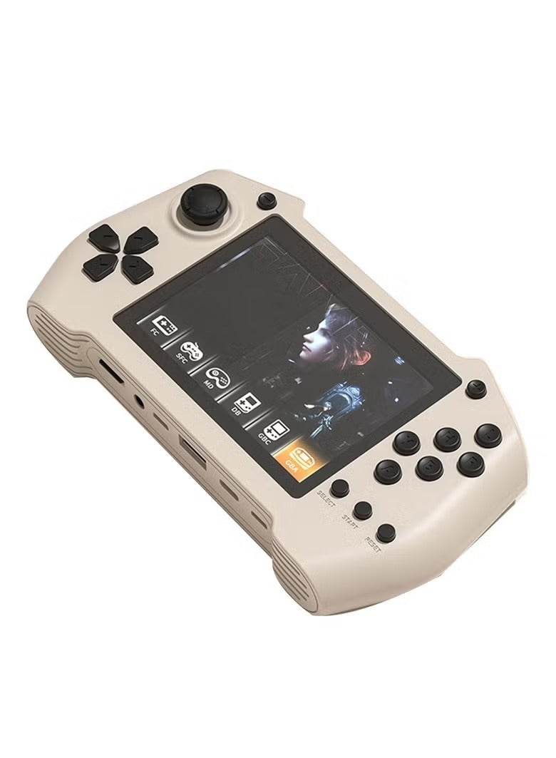 EVEREEN DY14 Retro Game Console 32G 10000 Games Handheld Game Console Supports Dual Game Controllers 10000 Mah Power Bank (White)