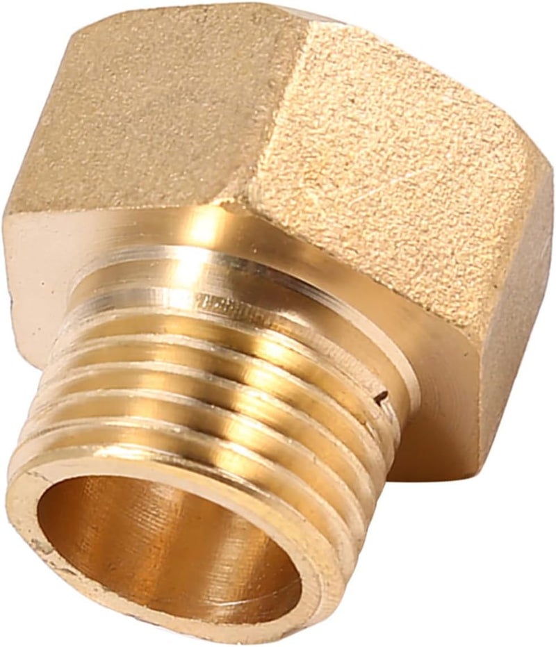 Brass Water Pipe Deceleration Adapter with Healthy Sanitation Function for Water Softener Floor Heating 1 Piece 1/2 BSPT Male Thread and 3/4 BSPT Female Thread - Image 2