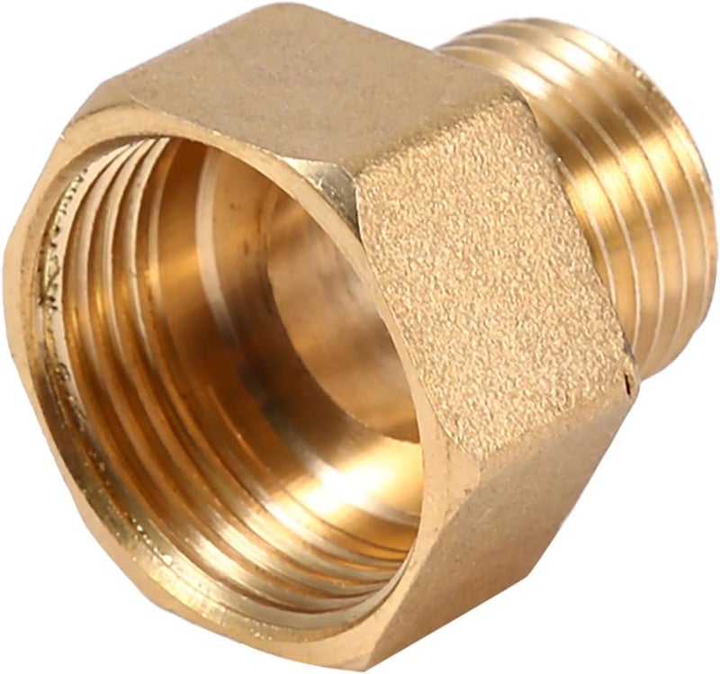 Brass Water Pipe Deceleration Adapter with Healthy Sanitation Function for Water Softener Floor Heating 1 Piece 1/2 BSPT Male Thread and 3/4 BSPT Female Thread - Image 3