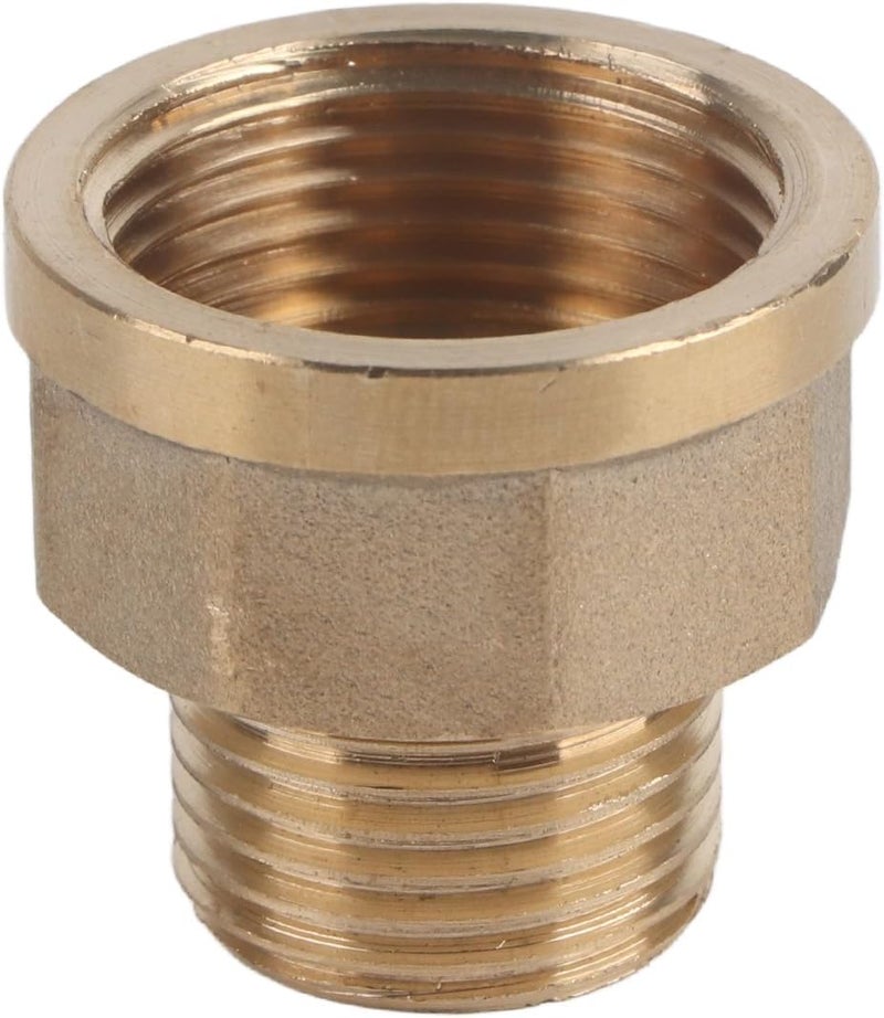 Brass Water Pipe Deceleration Adapter with Healthy Sanitation Function for Water Softener Floor Heating 1 Piece 1/2 BSPT Male Thread and 3/4 BSPT Female Thread - Image 5
