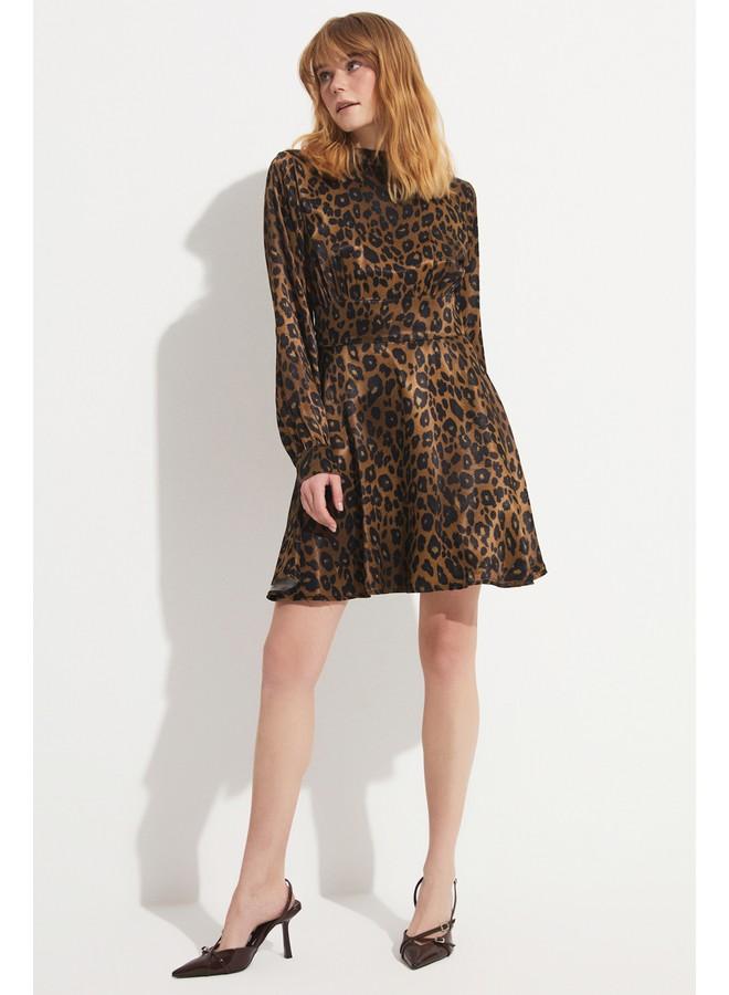 JUNE Animal Print Dress - Image 1