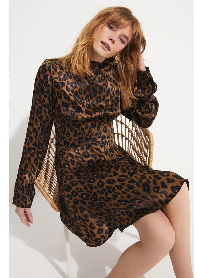 JUNE Animal Print Dress - Image 4