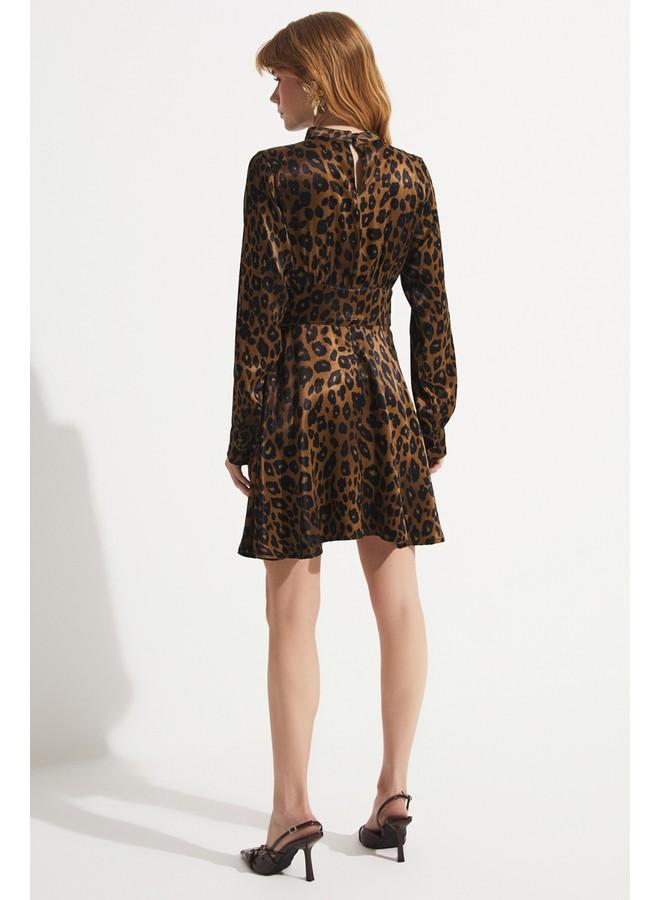 JUNE Animal Print Dress - Image 5