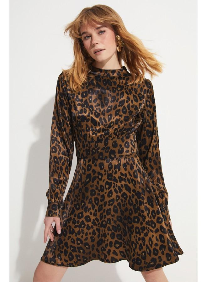 JUNE Animal Print Dress - Image 3