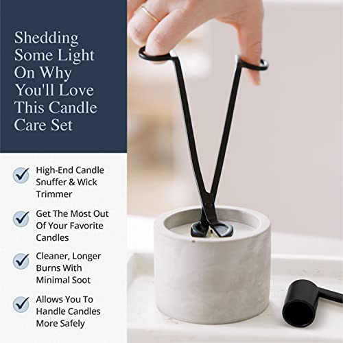 Airy Abode Candle Wick Trimmer and Candle Snuffer Accessory Set – Pick Your Color - Image 4