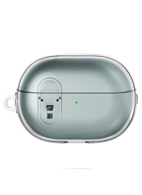 For HuaweiFreebuds Pro3 Bluetooth Headset Pro4 Transparent Soft Case With Switch Anti-drop Protective Cover-Color:Transparent-Model:For HuaweiFreebuds Pro4