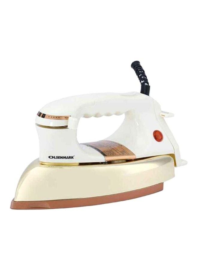 Olsenmark Electric Iron 1200W 1200 W OMDI1501 White/Beige - Image 1