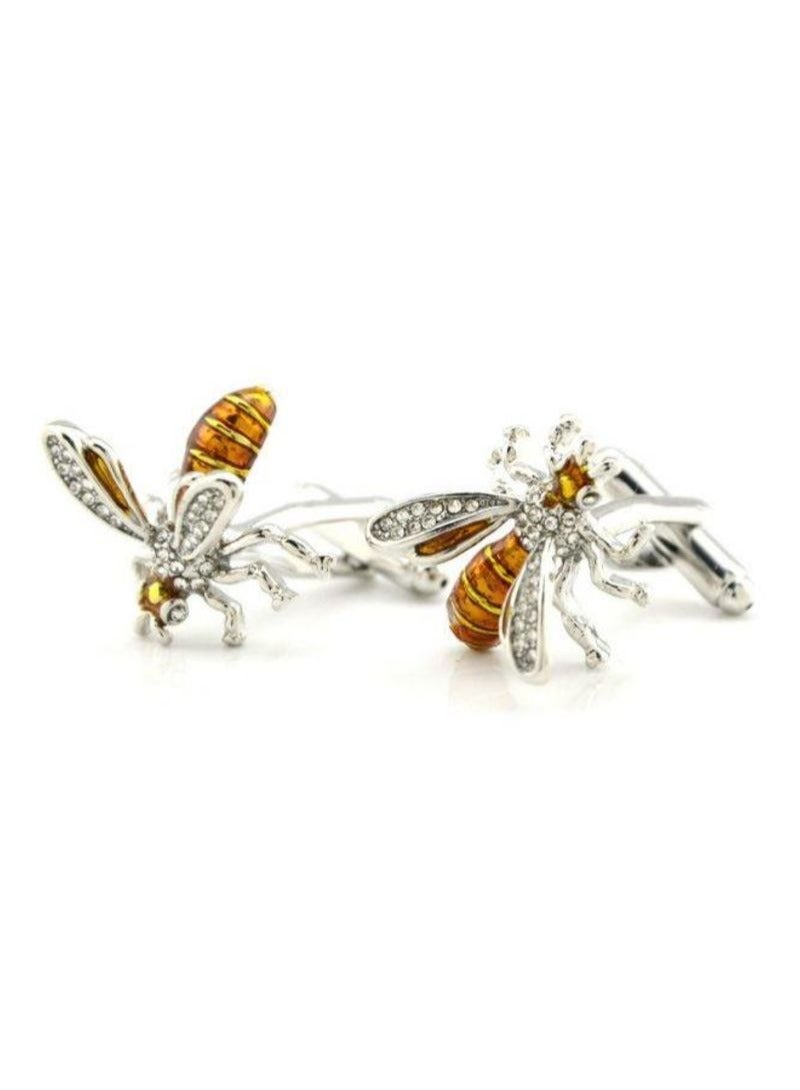 Fashion honeybee shape Cufflinks men shirt Cufflinks - Image 1