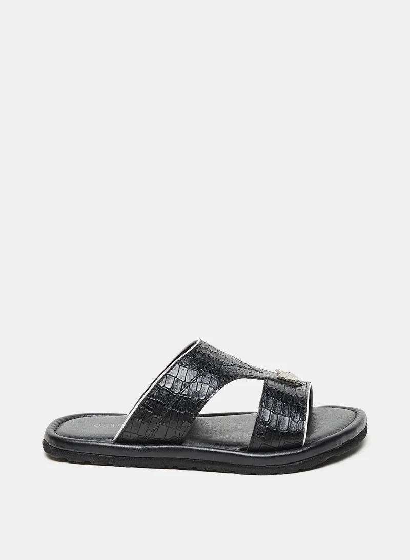 shoexpress Textured Slip On Arabic Sandals