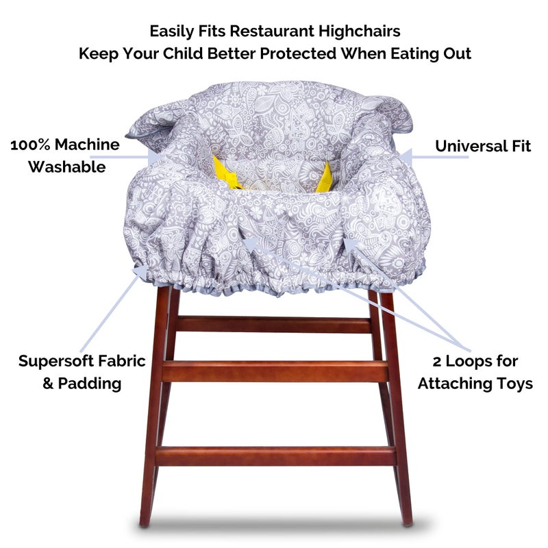 Suessie Shopping Cart Cover and High Chair Cover, Sweet Dreams - Image 3