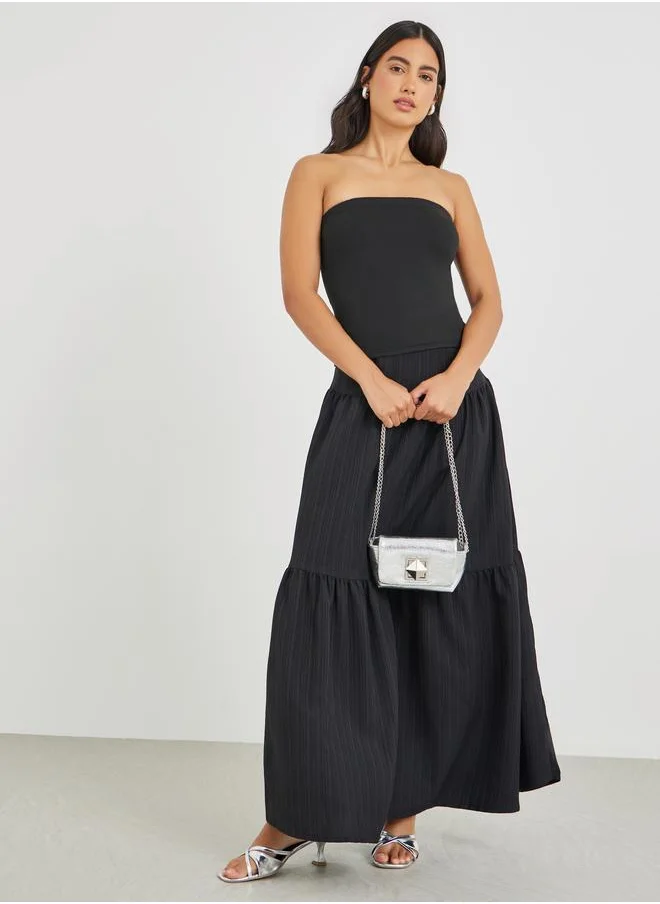 Styli Styli Solid Bandeau Neck Top