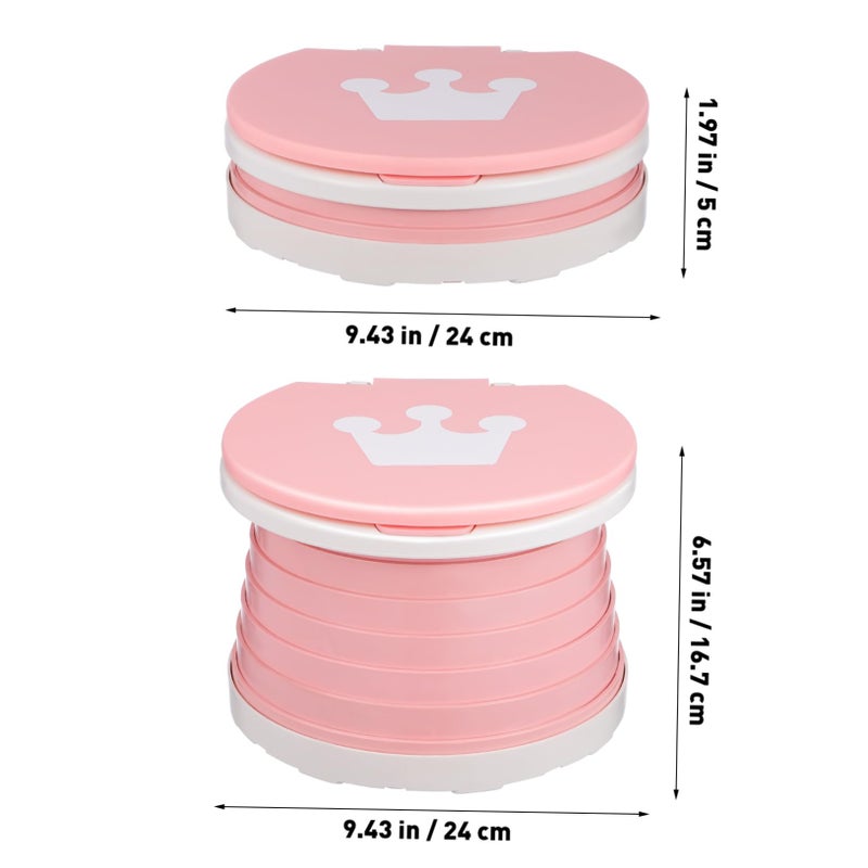 Foldable Portable Potty Seat With Backrest For Travel Camping Home And Emergency Use - Image 3