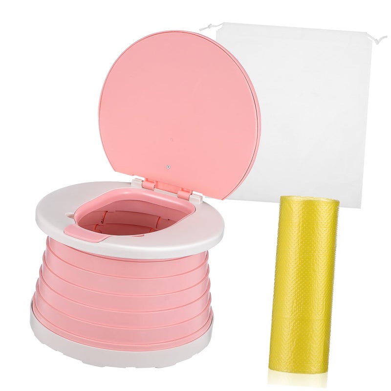 Foldable Portable Potty Seat With Backrest For Travel Camping Home And Emergency Use - Image 2