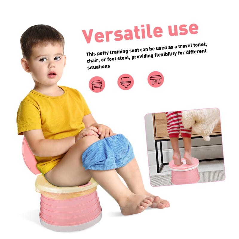 Foldable Portable Potty Seat With Backrest For Travel Camping Home And Emergency Use - Image 4