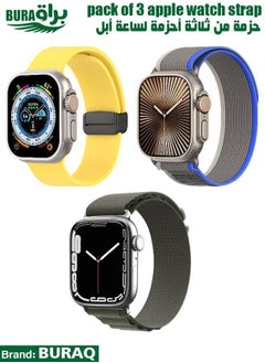 Apple Watch Band Strap For Apple Watch Ultra 2/Ultra 49mm, Series 10 46mm, 9/8/7 45mm, SE2/SE/6/5/4 44mm, 3/2/1 42mm