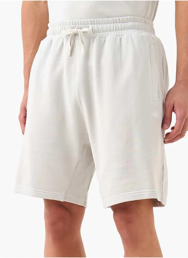 Kappa Kappa Textured Shorts with Drawstring Closure and Pockets
