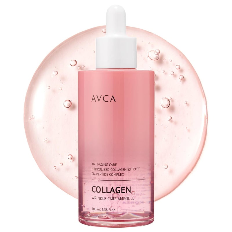 AVCA Wrinkle Care Collagen Serum 338oz 100ml Korean Skin care Anti Aging Collagen Serum Wrinkle Care - Image 1