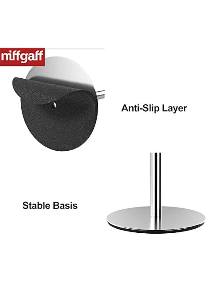 Toilet Paper Holder Stand and Dispenser for 4 Spare Rolls, Stainless Steel Free-Standing Toilet Tissue Paper Roll Storage Shelf - Image 5