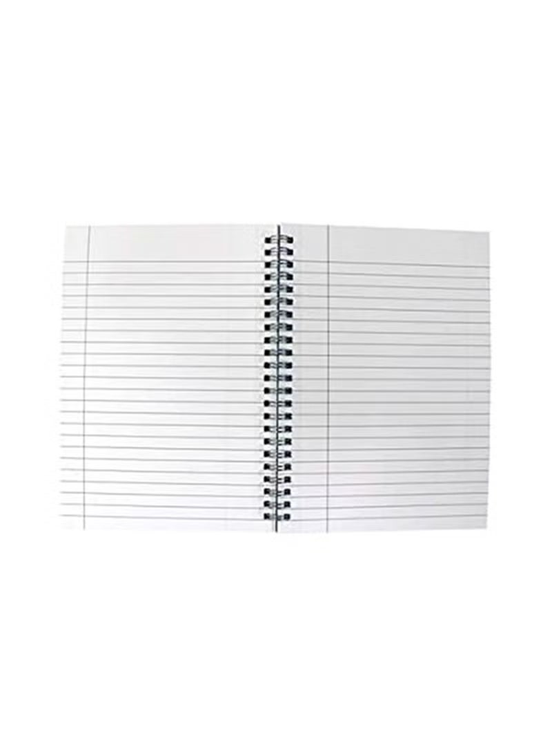 HQ A4 Poly 1-Subject Notebook – 80 Sheets, Orange Cover, Silver Foil Logo, Perfect for Students & Professionals - Image 2