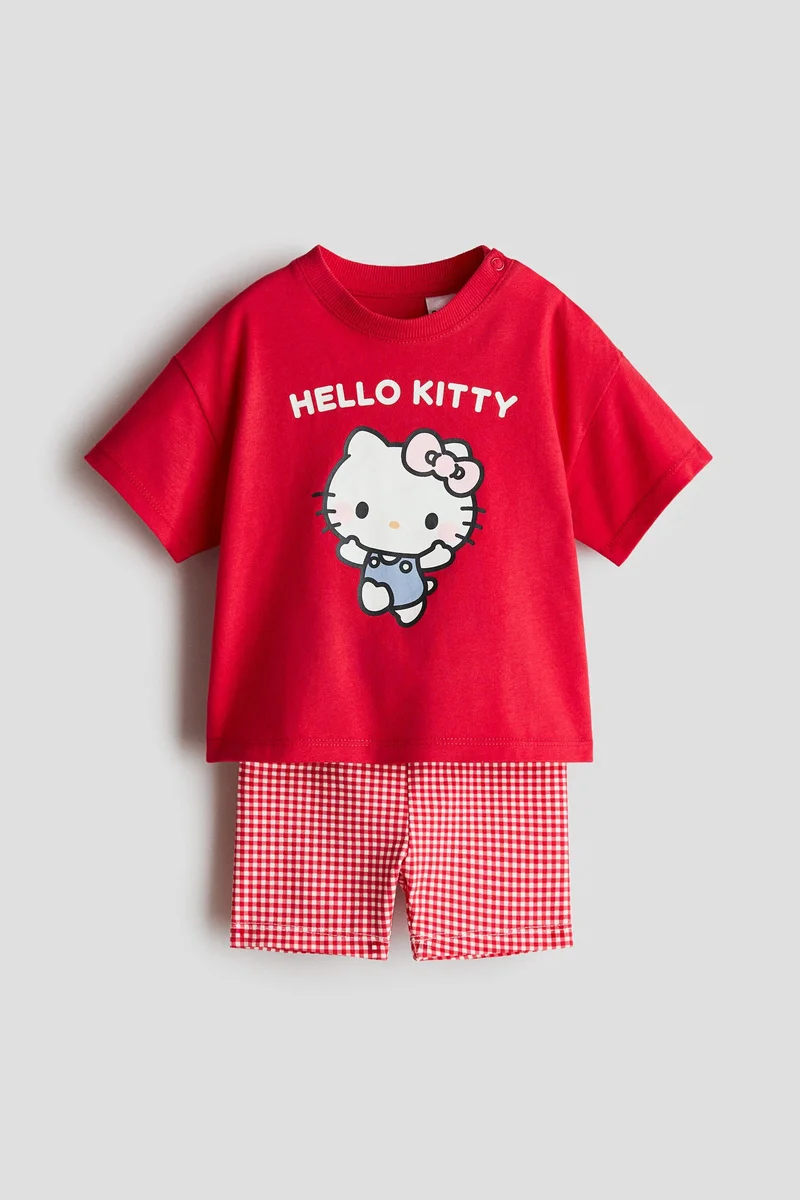 H&M 2-piece printed cotton set