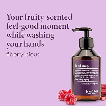 Jean & Len Jean Len Rhubarb Raspberry Hand Soap for Pure and WellGroomed Hands Paraben Silicone 250 ml - Image 4