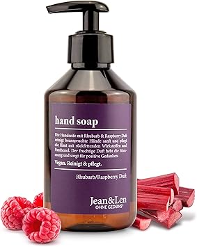 Jean & Len Jean Len Rhubarb Raspberry Hand Soap for Pure and WellGroomed Hands Paraben Silicone 250 ml - Image 1