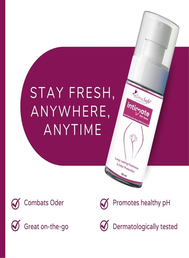 IntimaSafe Intimate Hygiene Spray for Women - Cleansing & Refreshing Spray for Odour Prevention for Private Parts, Maintains Natural pH Level, Protects from UTI, Rashes & Fungal Infections - 50 ML - Image 3