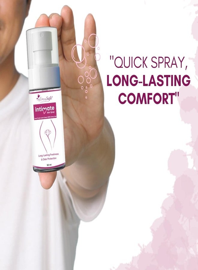 IntimaSafe Intimate Hygiene Spray for Women - Cleansing & Refreshing Spray for Odour Prevention for Private Parts, Maintains Natural pH Level, Protects from UTI, Rashes & Fungal Infections - 50 ML - Image 5