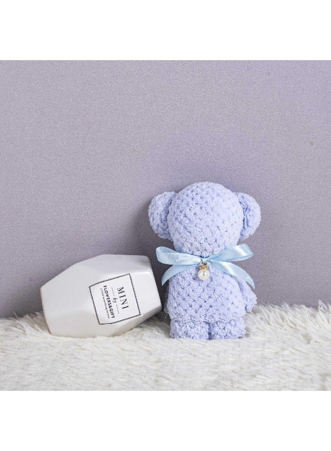 1pc Cartoon Cute Coral Velvet Bear Towel Square Towel Holiday Birthday Wedding Valentine's Day Souvenir Gift Household Washcloth 